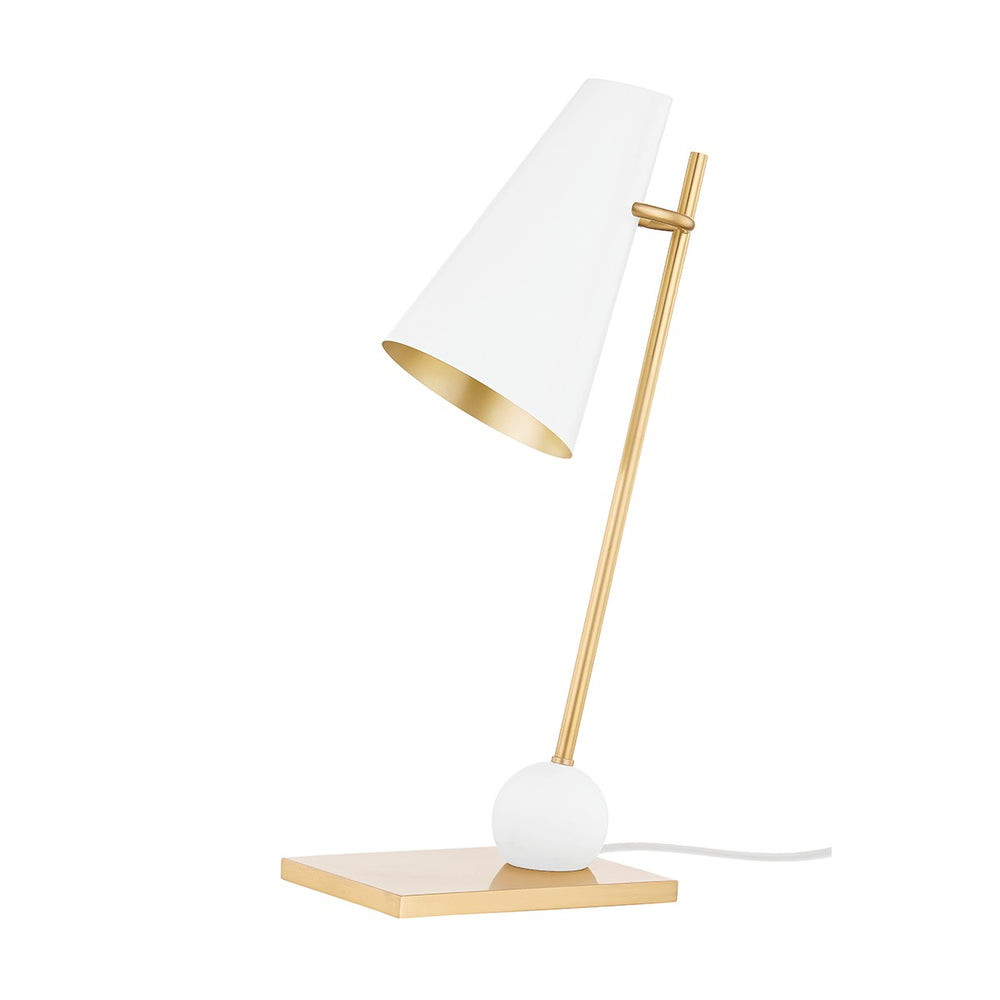 Hudson Valley Canada - One Light Table Lamp - Piton - Aged Brass/Soft White- Union Lighting Luminaires Decor