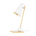 Hudson Valley Canada - One Light Table Lamp - Piton - Aged Brass/Soft White- Union Lighting Luminaires Decor
