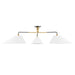 Hudson Valley Canada - Three Light Semi Flush Mount - Duo - Aged Brass/Old Bronze- Union Lighting Luminaires Decor