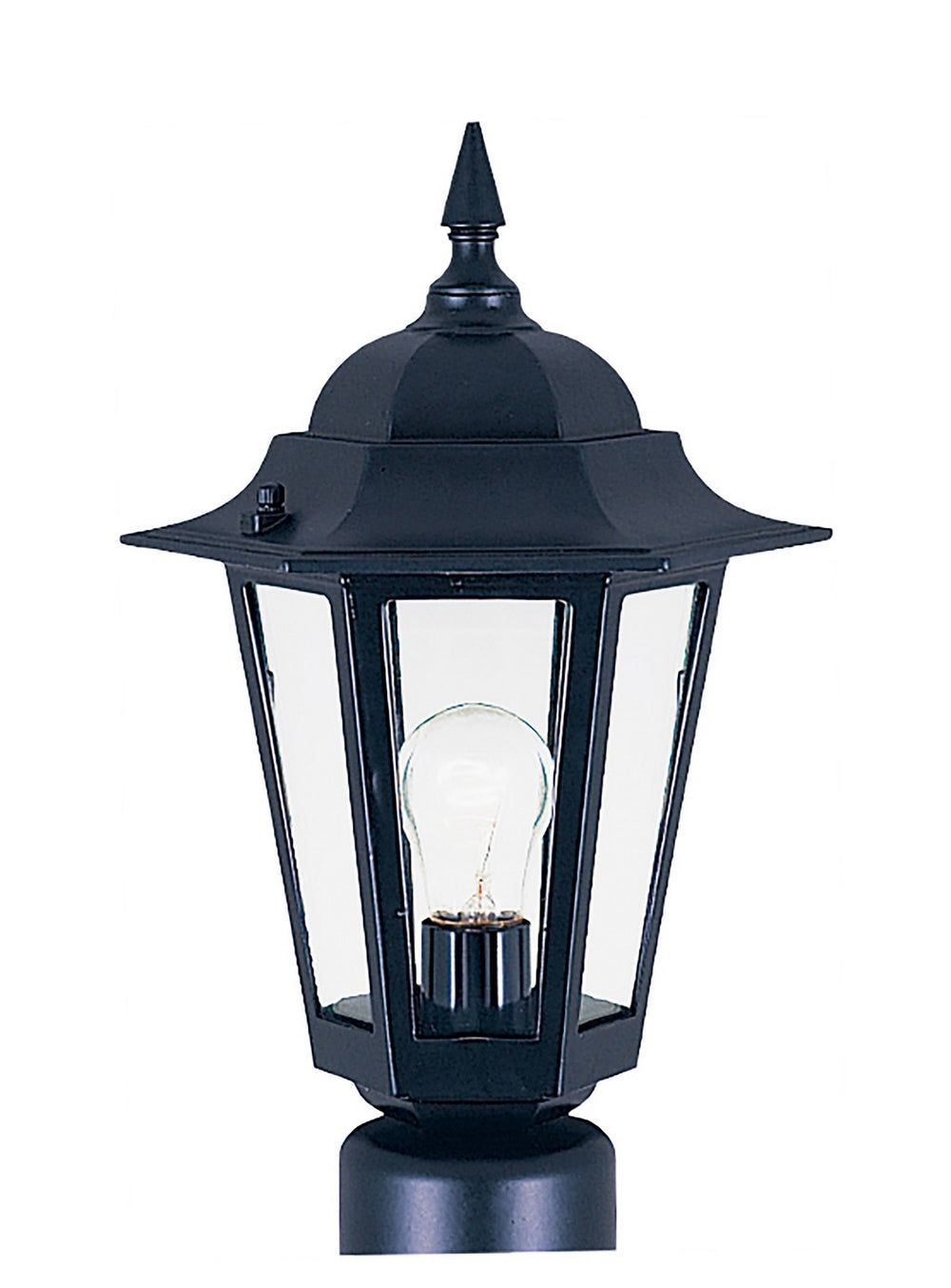 Maxim - One Light Outdoor Pole/Post Lantern - Builder Cast - Black- Union Lighting Luminaires Decor