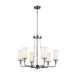 Kichler Canada - Six Light Chandelier - Vetivene - Classic Pewter- Union Lighting Luminaires Decor