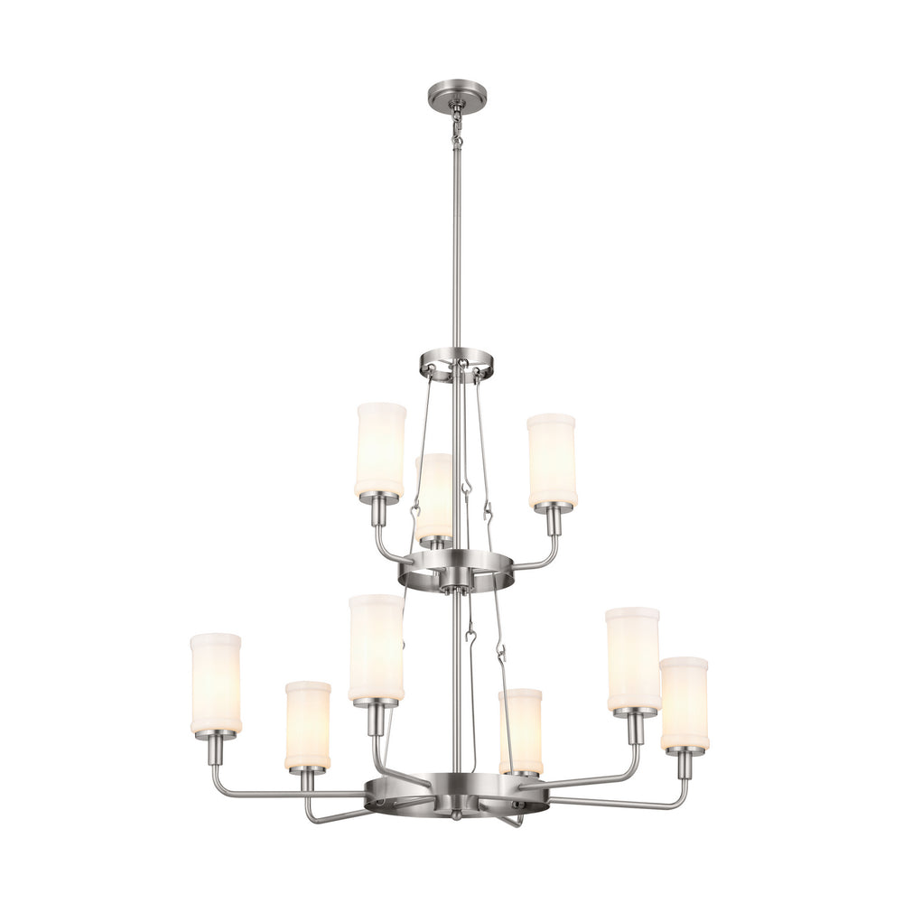 Kichler Canada - Nine Light Chandelier - Vetivene - Classic Pewter- Union Lighting Luminaires Decor