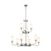 Kichler Canada - Nine Light Chandelier - Vetivene - Classic Pewter- Union Lighting Luminaires Decor