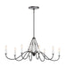 Kichler Canada - Eight Light Linear Chandelier - Freesia - Anvil Iron- Union Lighting Luminaires Decor