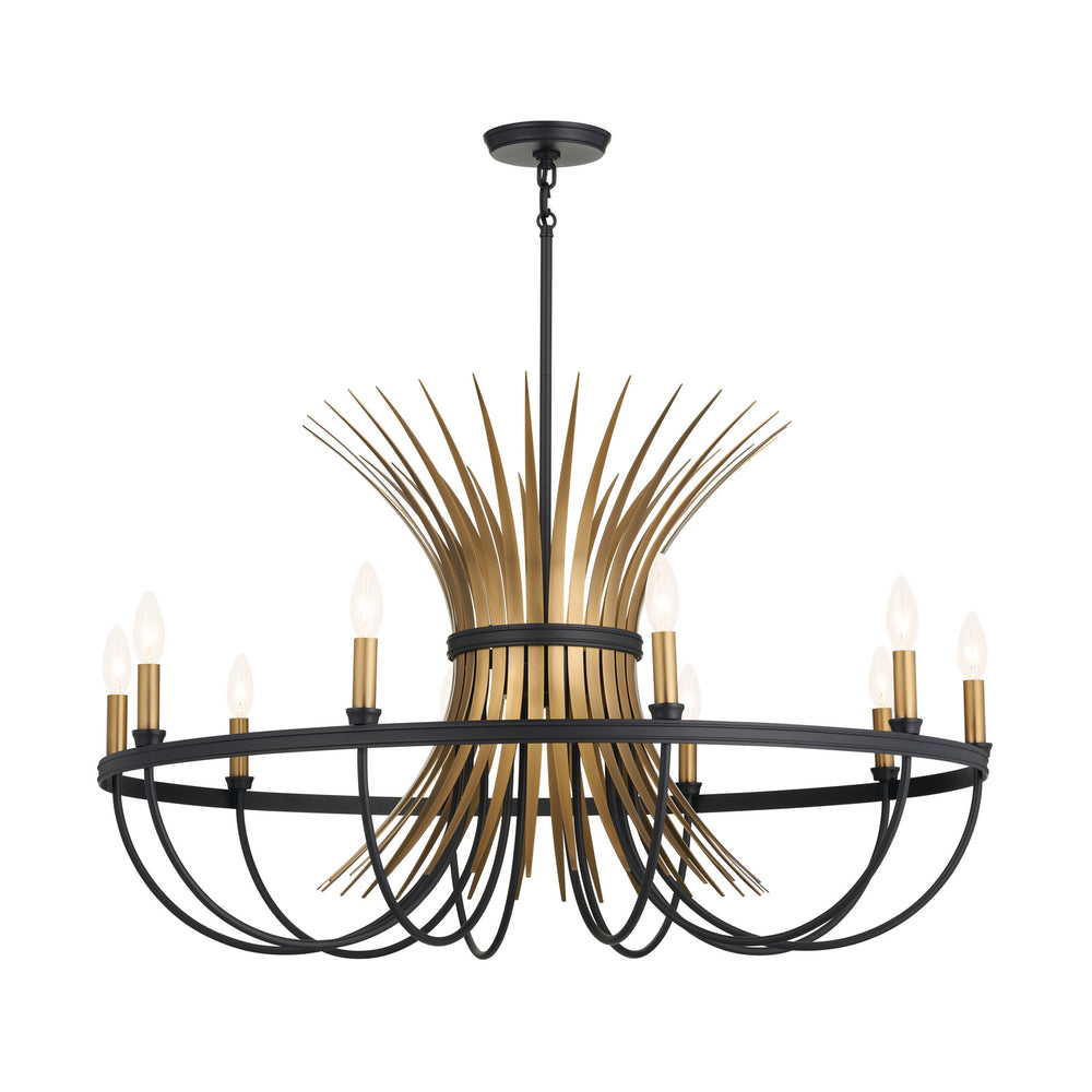 Kichler Canada - Ten Light Chandelier - Baile - Black- Union Lighting Luminaires Decor