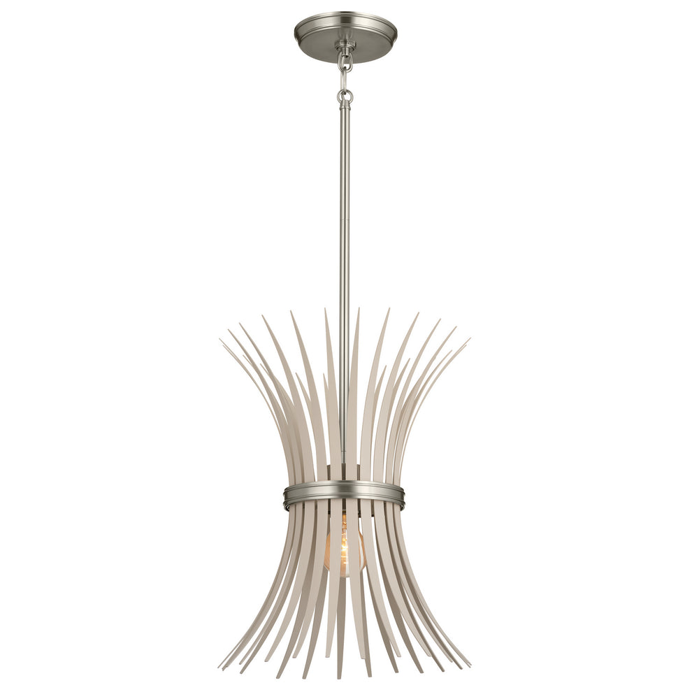Kichler Canada - One Light Pendant - Baile - Brushed Nickel- Union Lighting Luminaires Decor