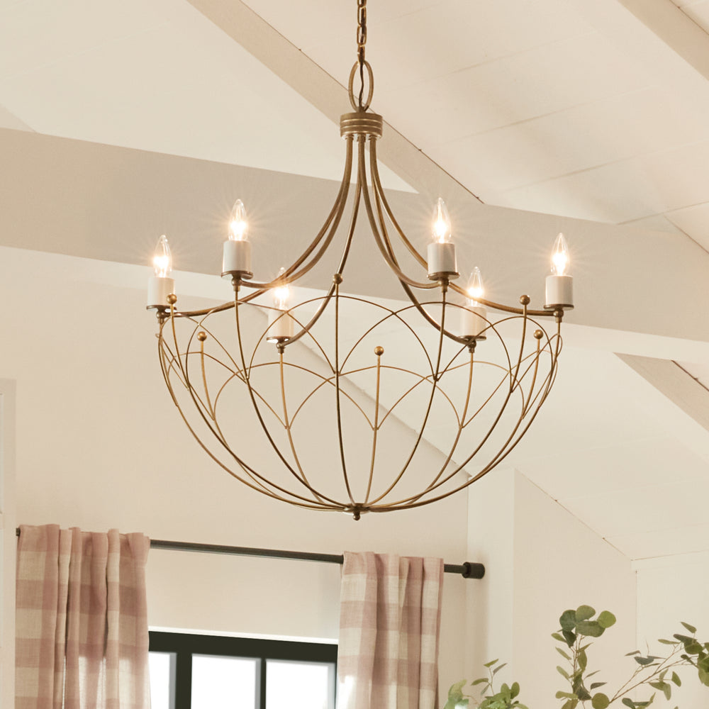 Kichler Canada - Six Light Chandelier - Topiary - Character Bronze- Union Lighting Luminaires Decor