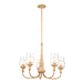 Kichler Canada - Five Light Chandelier - Melis - Warm Maple Wood- Union Lighting Luminaires Decor