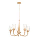 Kichler Canada - Five Light Chandelier - Melis - Warm Maple Wood- Union Lighting Luminaires Decor