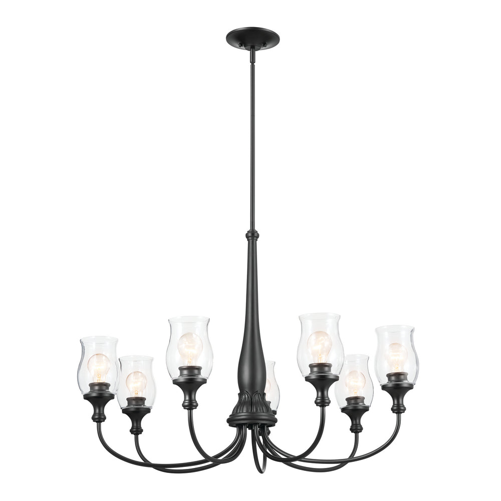 Kichler Canada - Seven Light Chandelier - Melis - Black- Union Lighting Luminaires Decor