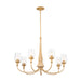 Kichler Canada - Seven Light Chandelier - Melis - Warm Maple Wood- Union Lighting Luminaires Decor