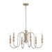 Kichler Canada - Six Light Chandelier - Karthe - Brushed Nickel- Union Lighting Luminaires Decor
