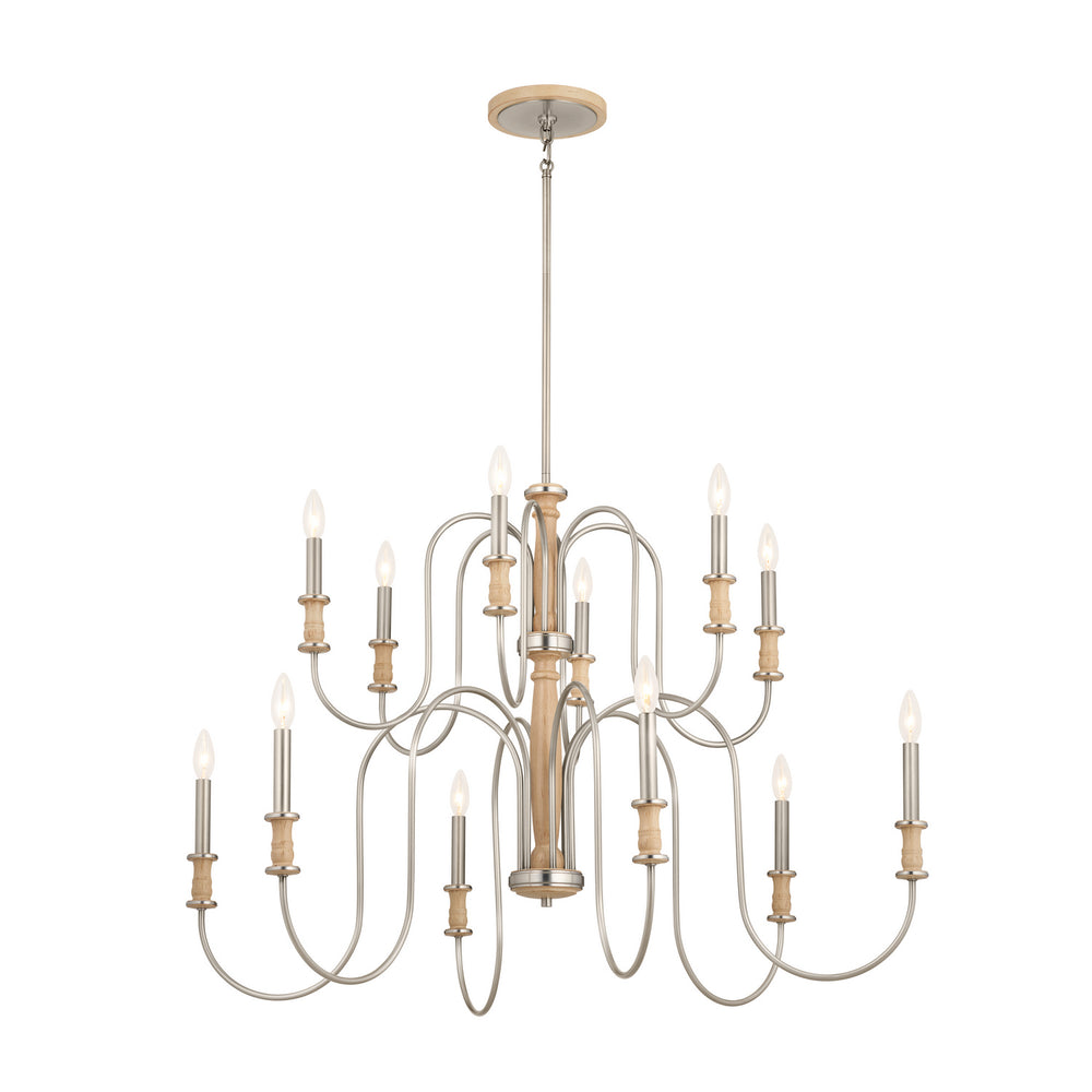 Kichler Canada - 12 Light Chandelier - Karthe - Brushed Nickel- Union Lighting Luminaires Decor