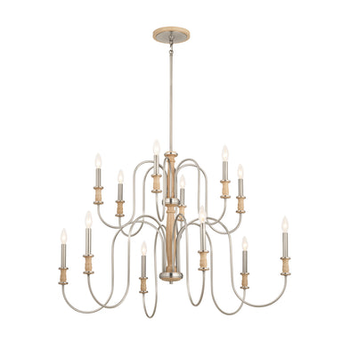 Kichler Canada - 12 Light Chandelier - Karthe - Brushed Nickel- Union Lighting Luminaires Decor