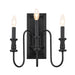 Kichler Canada - Three Light Wall Sconce - Karthe - Black- Union Lighting Luminaires Decor