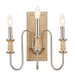 Kichler Canada - Three Light Wall Sconce - Karthe - Brushed Nickel- Union Lighting Luminaires Decor
