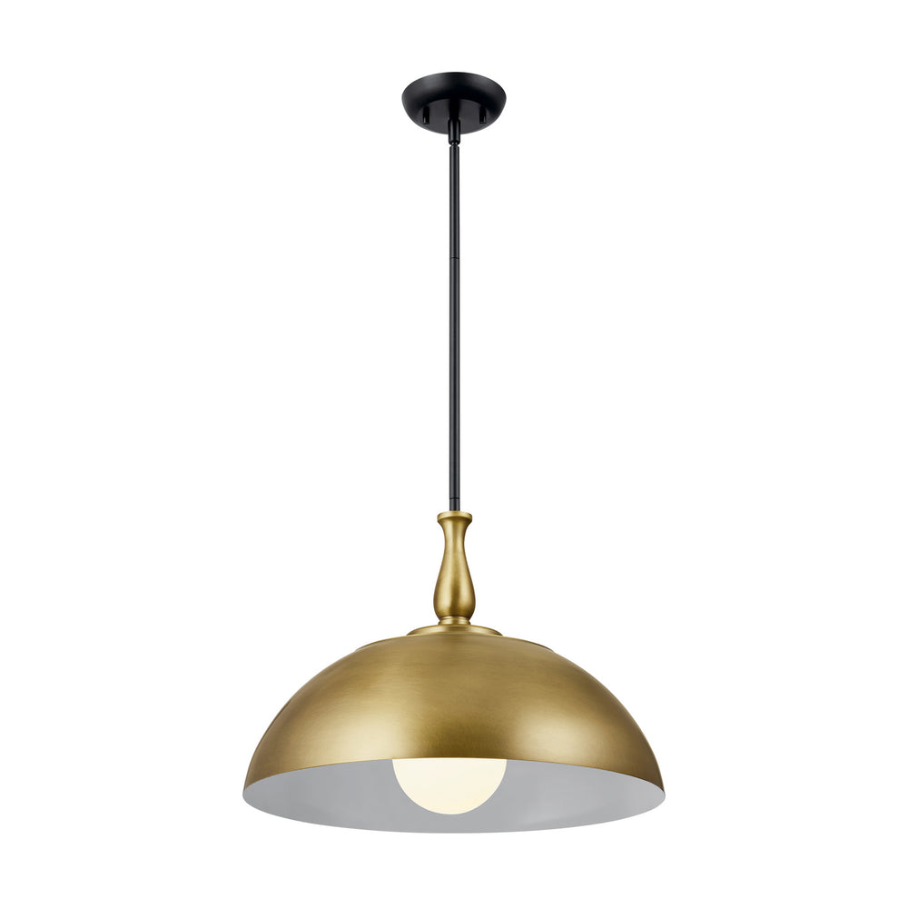Kichler Canada - One Light Pendant - Fira - Natural Brass- Union Lighting Luminaires Decor