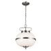 Kichler Canada - Two Light Pendant - Opal - Classic Pewter- Union Lighting Luminaires Decor