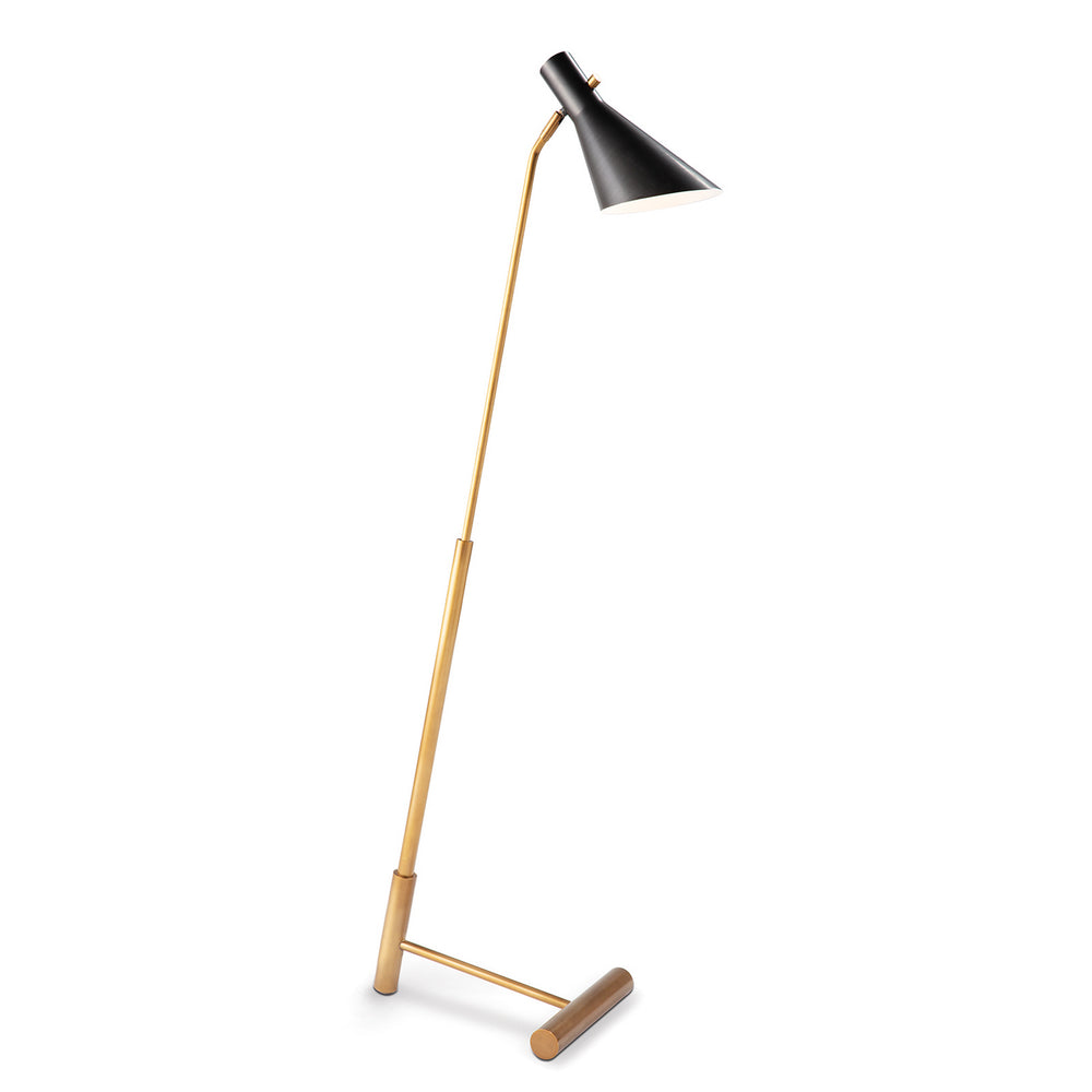 Regina Andrew Canada - One Light Floor Lamp - Spyder - Blackened Brass- Union Lighting Luminaires Decor