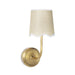 Regina Andrew Canada - One Light Wall Sconce - Ariel - Natural Brass- Union Lighting Luminaires Decor