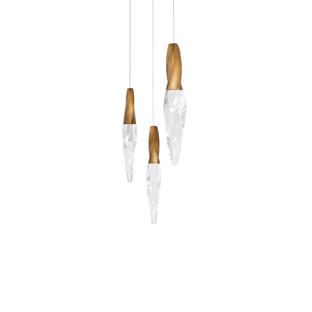 Schonbek Beyond - LED Pendant - Kindjal - Aged Brass- Union Lighting Luminaires Decor