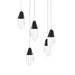 Schonbek Beyond - LED Chandelier - Martini - Black- Union Lighting Luminaires Decor