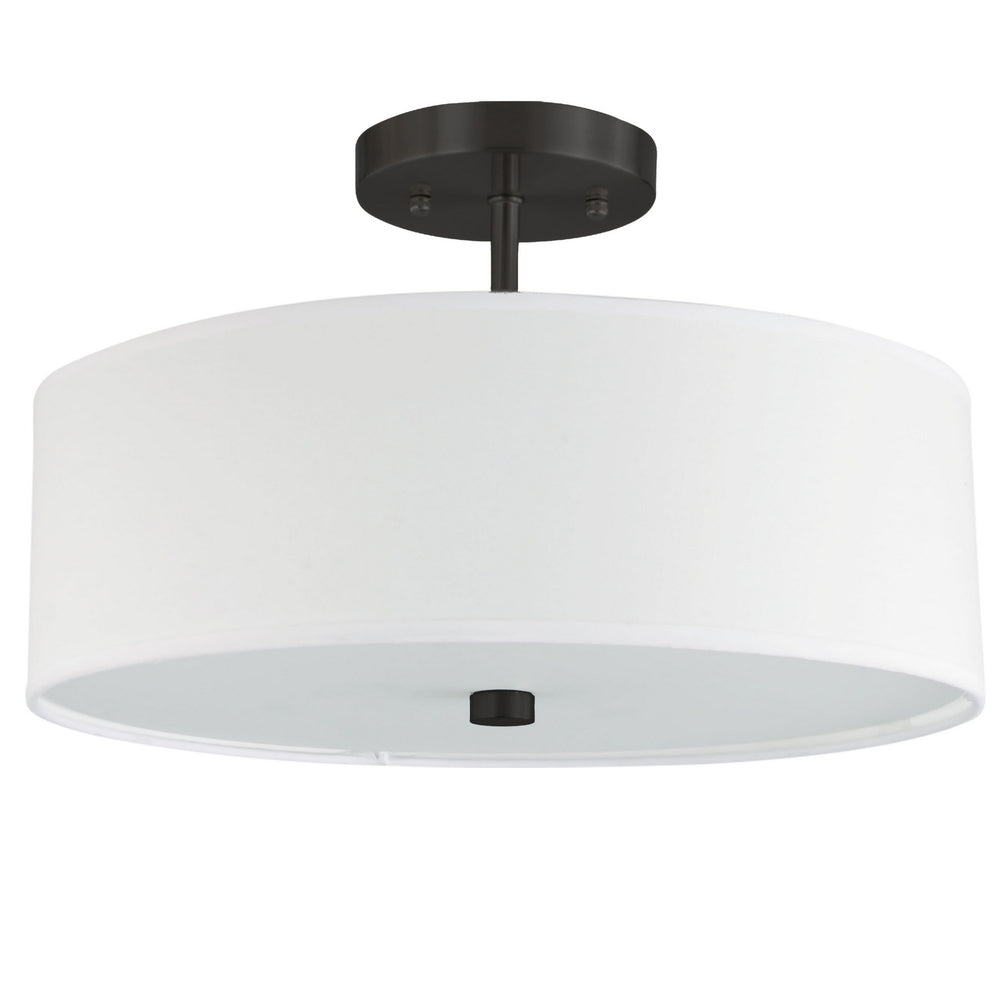 Dainolite Canada - Three Light Semi-Flush Mount - Everly - White- Union Lighting Luminaires Decor