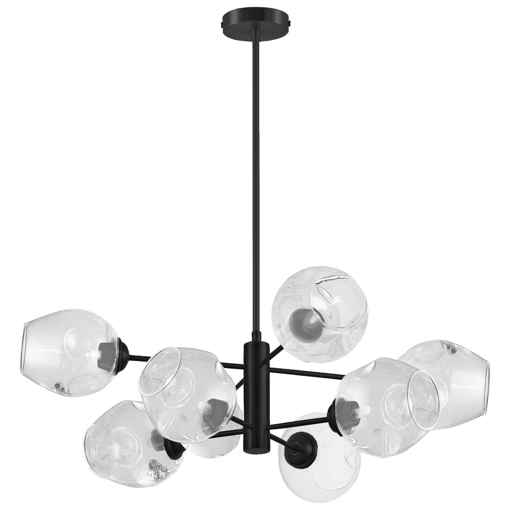 Dainolite Canada - Eight Light Pendant - Abii - Black- Union Lighting Luminaires Decor