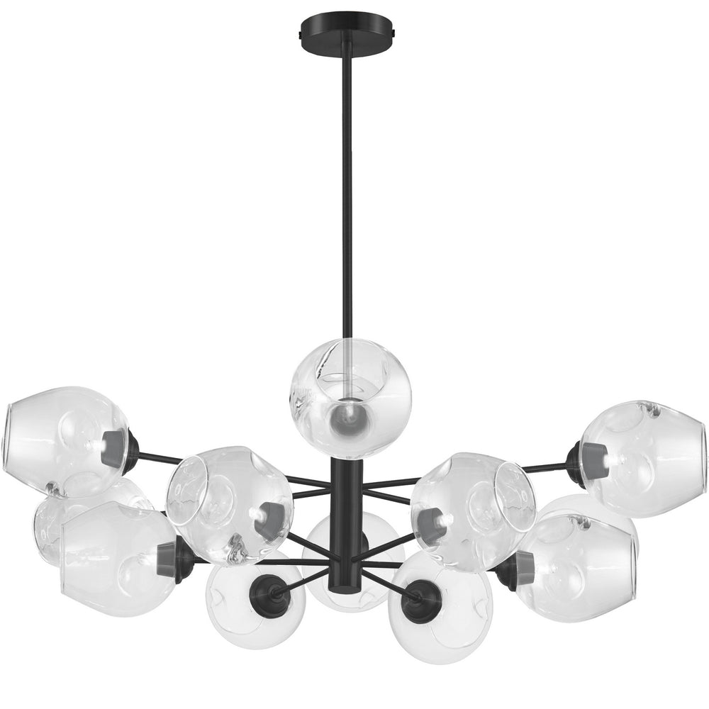 Dainolite Canada - 12 Light Pendant - Abii - Black- Union Lighting Luminaires Decor