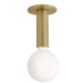 Dainolite Canada - One Light Flush Mount - Adams - Aged Brass- Union Lighting Luminaires Decor