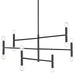 Dainolite Canada - 12 Light Chandelier - Ava - Black- Union Lighting Luminaires Decor
