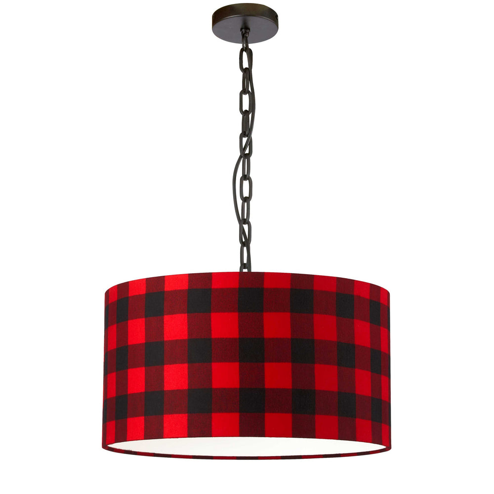 Dainolite Canada - One Light Pendant - Braxton - Buffalo Check- Union Lighting Luminaires Decor