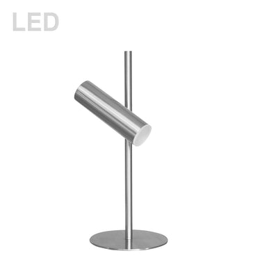 Dainolite Canada - LED Table Lamp - Constance - Satin Chrome- Union Lighting Luminaires Decor