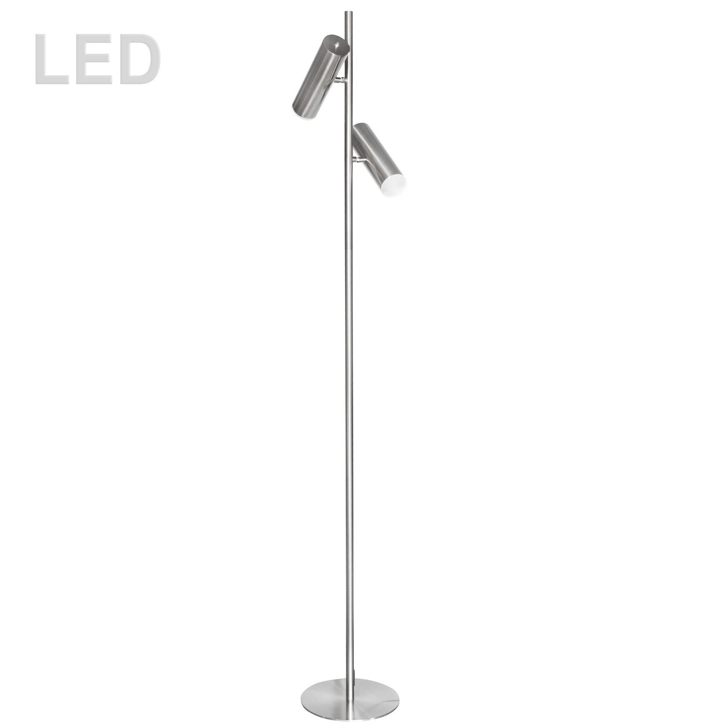Dainolite Canada - LED Floor Lamp - Constance - Satin Chrome- Union Lighting Luminaires Decor