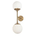Dainolite Canada - Two Light Wall Sconce - Dayana - Aged Brass- Union Lighting Luminaires Decor