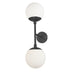 Dainolite Canada - Two Light Wall Sconce - Dayana - Black- Union Lighting Luminaires Decor