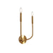 Dainolite Canada - Two Light Wall Sconce - Eleanor - Aged Brass- Union Lighting Luminaires Decor