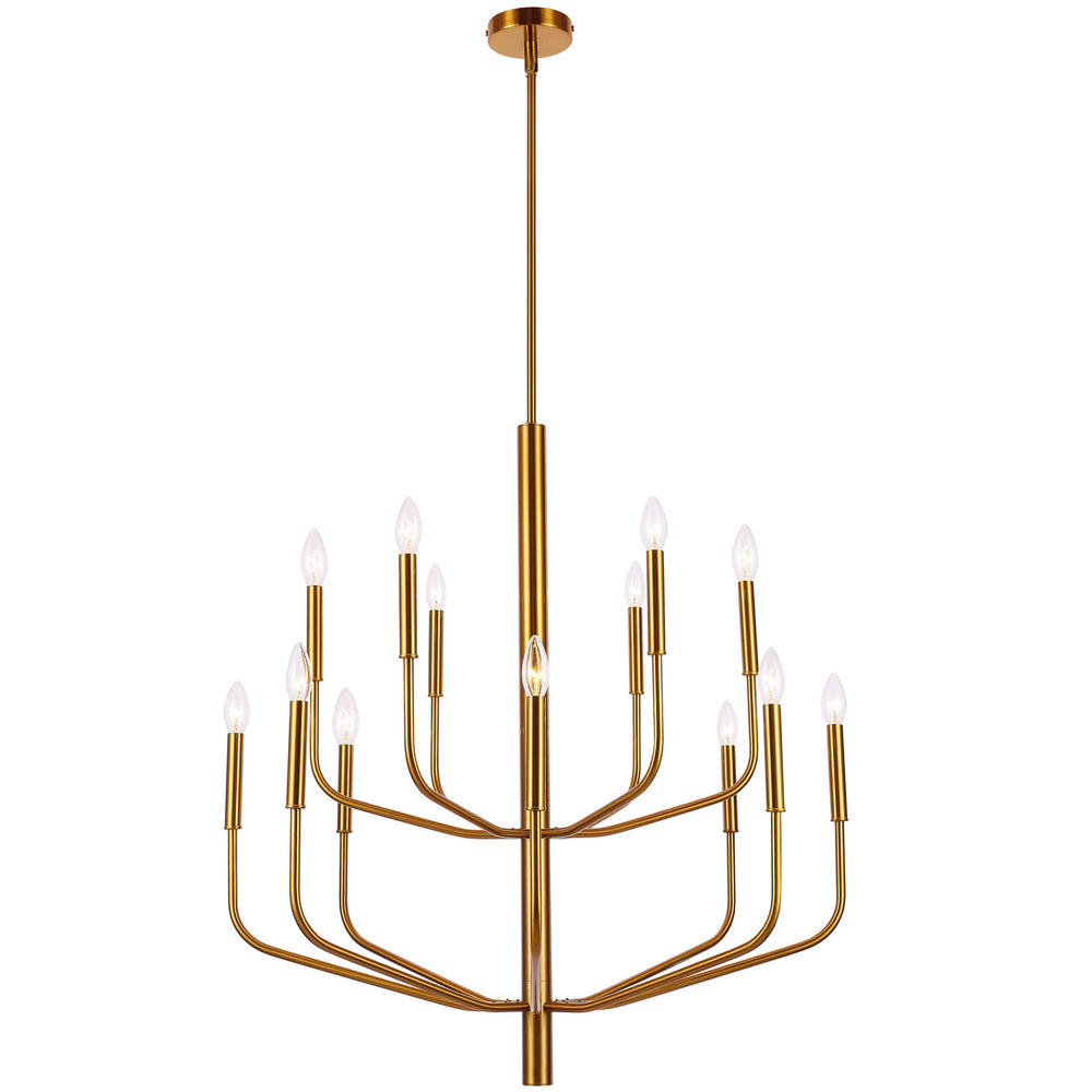 Dainolite Canada - 14 Light Chandelier - Eleanor - Aged Brass- Union Lighting Luminaires Decor