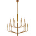 Dainolite Canada - 14 Light Chandelier - Eleanor - Aged Brass- Union Lighting Luminaires Decor