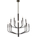 Dainolite Canada - 14 Light Chandelier - Eleanor - Black- Union Lighting Luminaires Decor
