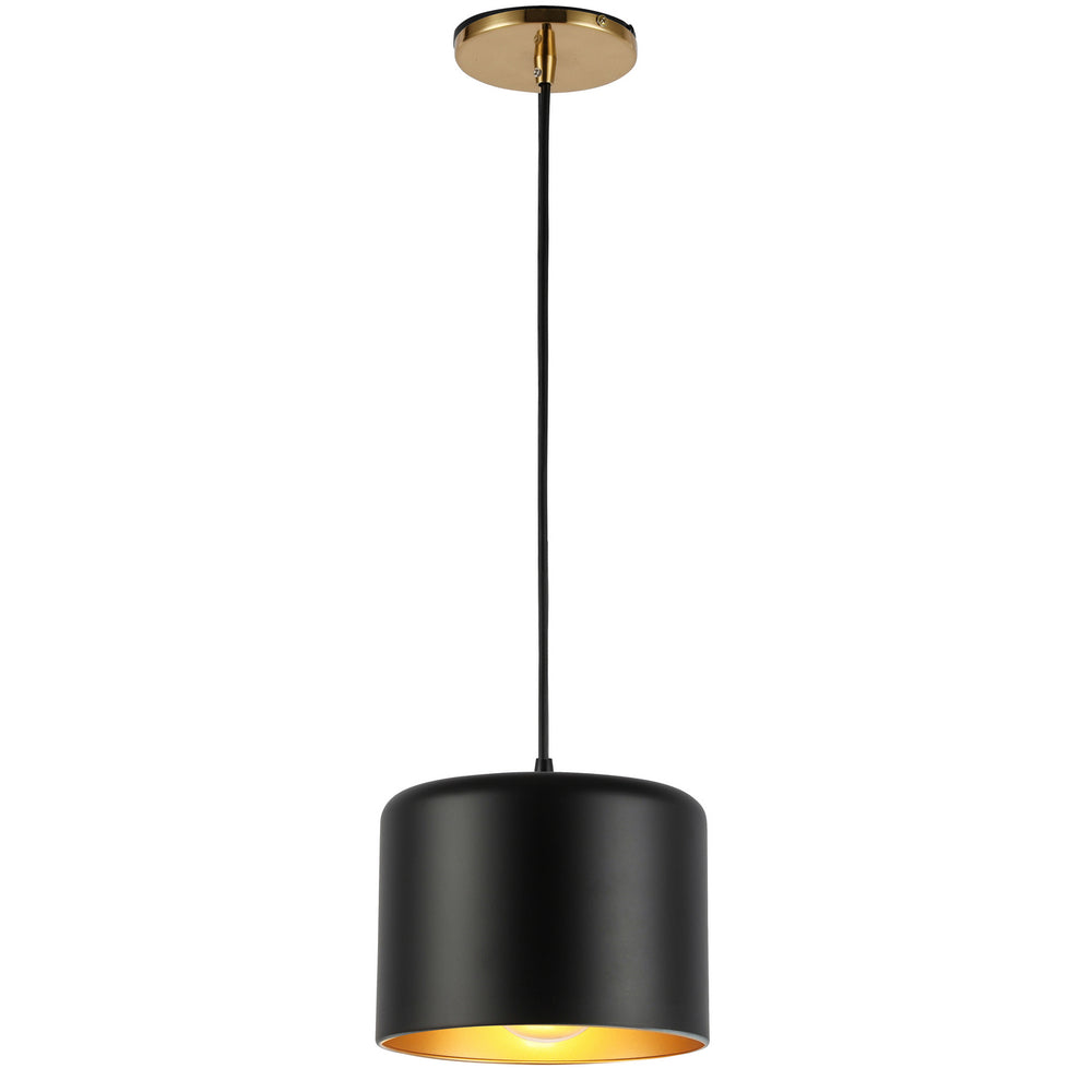 Dainolite Canada - One Light Pendant - Emilia - Black- Union Lighting Luminaires Decor
