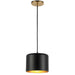 Dainolite Canada - One Light Pendant - Emilia - Black- Union Lighting Luminaires Decor