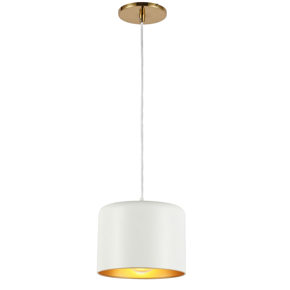 Dainolite Canada - One Light Pendant - Emilia - White- Union Lighting Luminaires Decor
