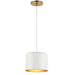 Dainolite Canada - One Light Pendant - Emilia - White- Union Lighting Luminaires Decor