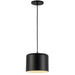 Dainolite Canada - One Light Pendant - Emilia - Black- Union Lighting Luminaires Decor