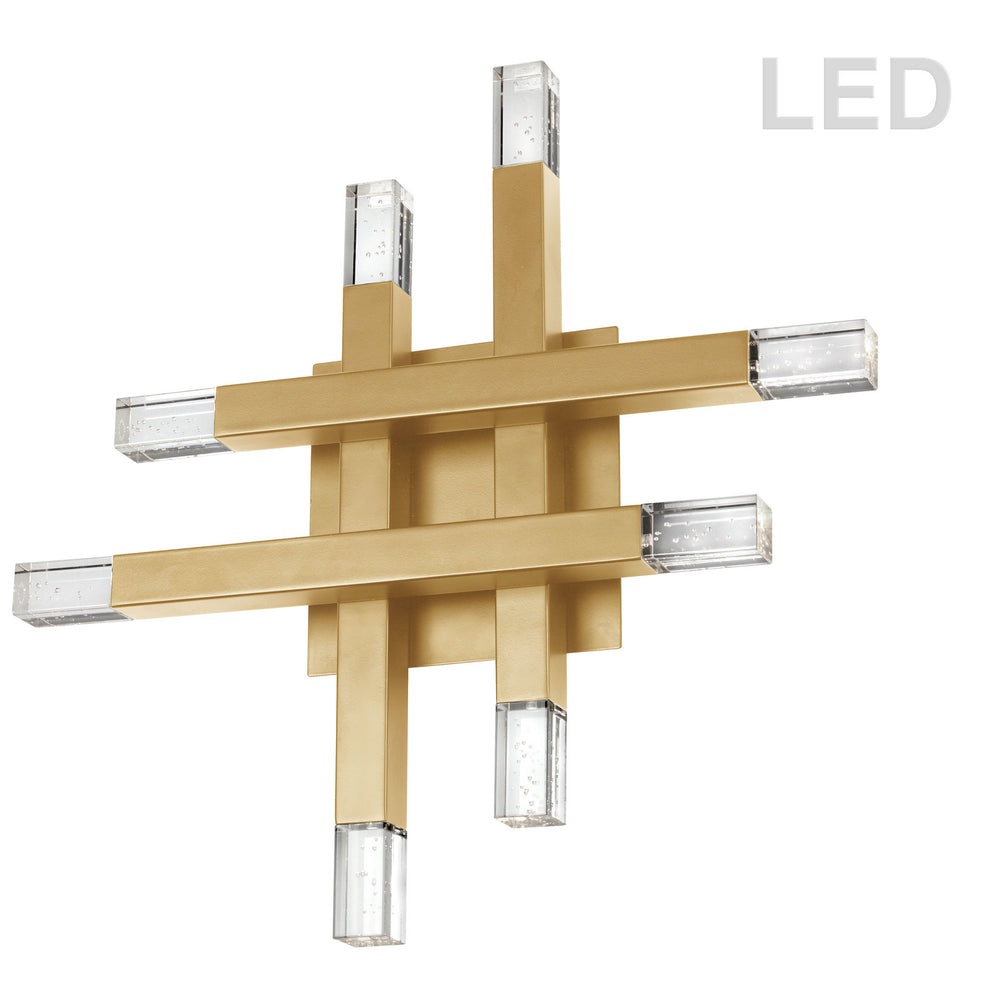 Dainolite Canada - LED Wall Sconce - Francesca - Aged Brass- Union Lighting Luminaires Decor