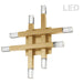 Dainolite Canada - LED Wall Sconce - Francesca - Aged Brass- Union Lighting Luminaires Decor
