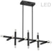 Dainolite Canada - LED Chandelier - Francesca - Black- Union Lighting Luminaires Decor