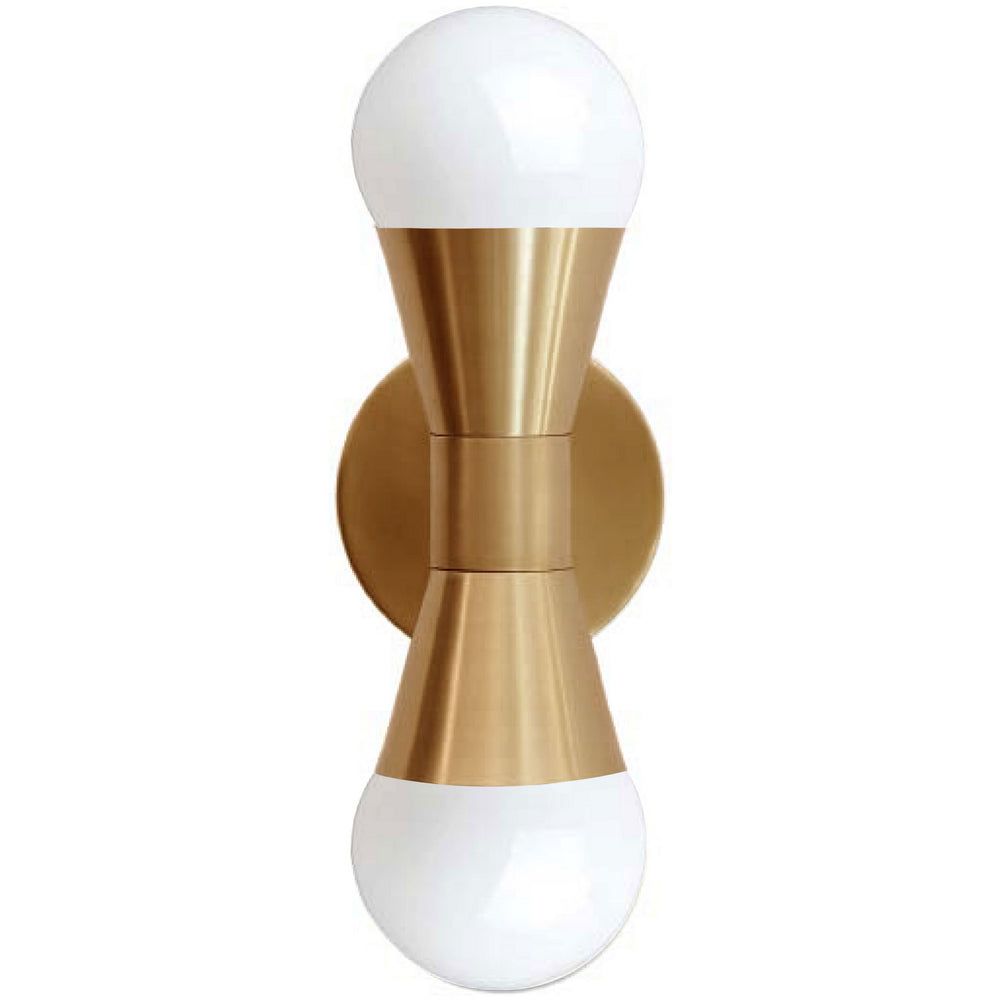Dainolite Canada - Two Light Wall Sconce - Fortuna - Aged Brass- Union Lighting Luminaires Decor