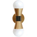 Dainolite Canada - Two Light Wall Sconce - Fortuna - Aged Brass- Union Lighting Luminaires Decor